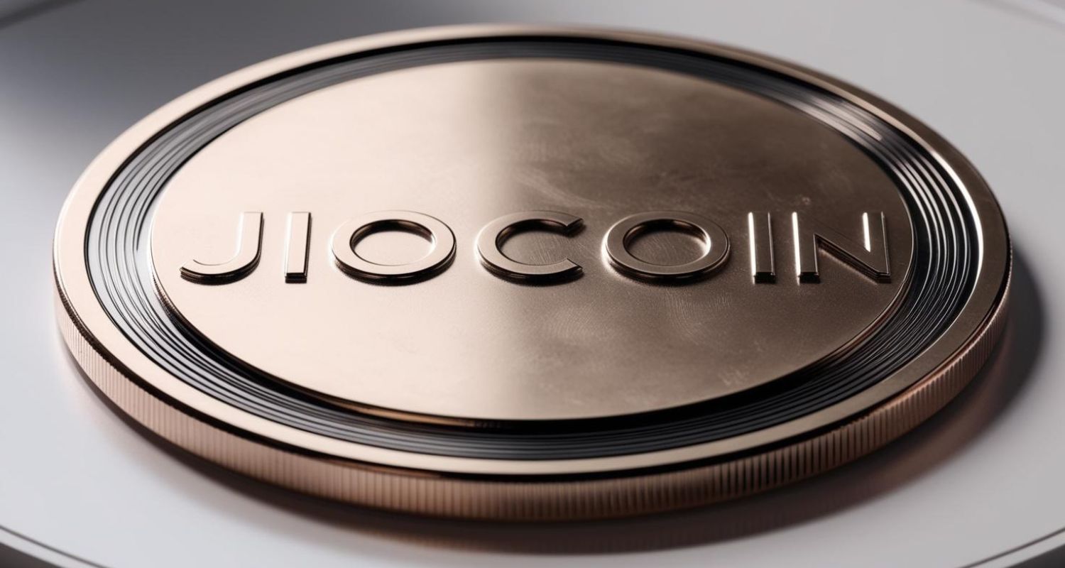 A bronze coin featuring the word "JioCoin"