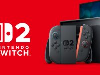Nintendo Switch 2 on a red background